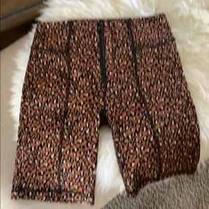Free people leopard biker shorts